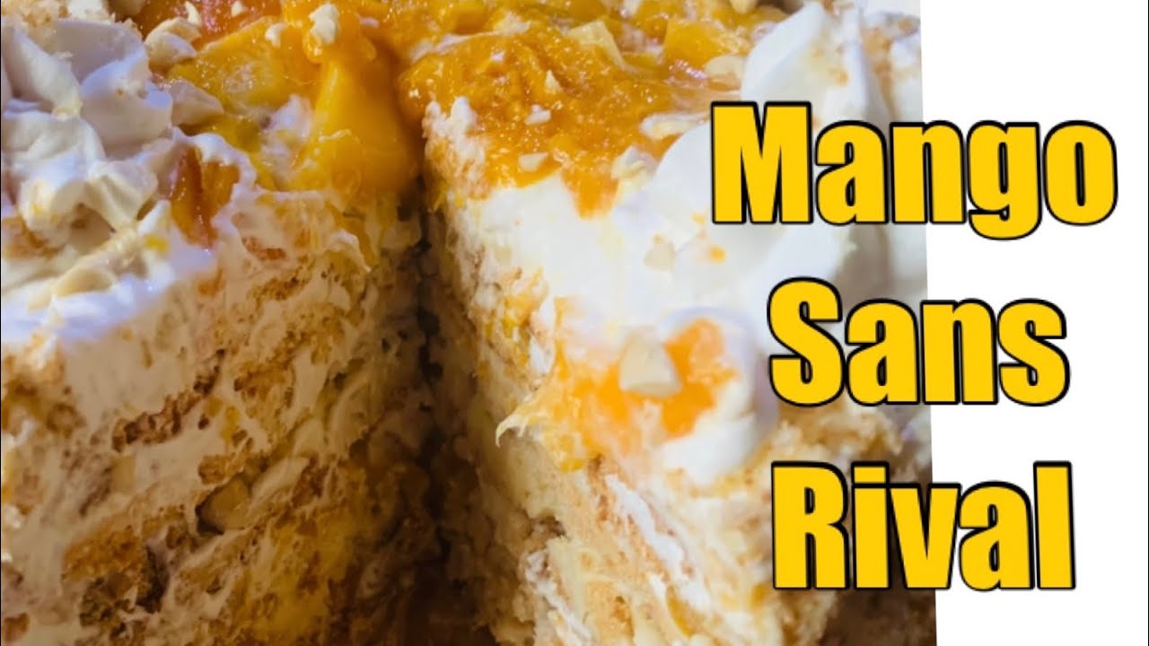 Mango Sans Rival Recipe -with a Twist #pinoyfood #easyversion #sansrival #dessert #julsflavorbliss