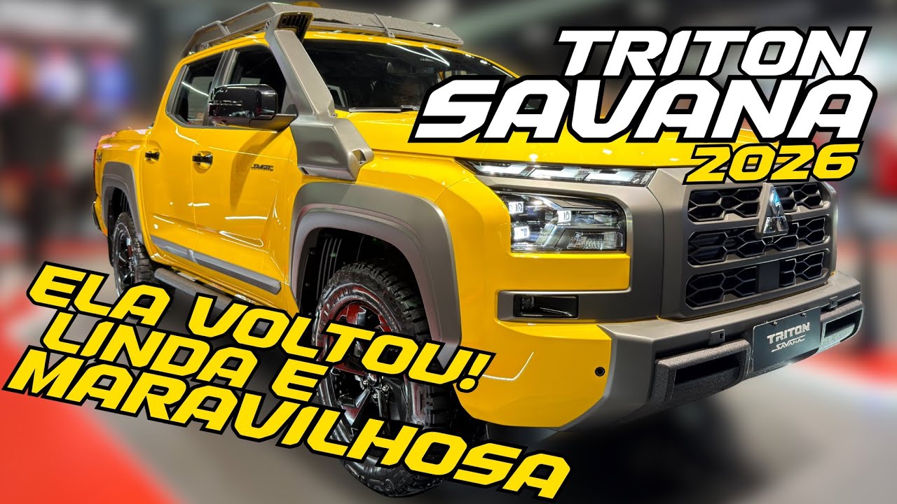 LANÇAMENTO Triton Savana 2026 - A MELHOR CAMINHONETE DA CATEGORIA?