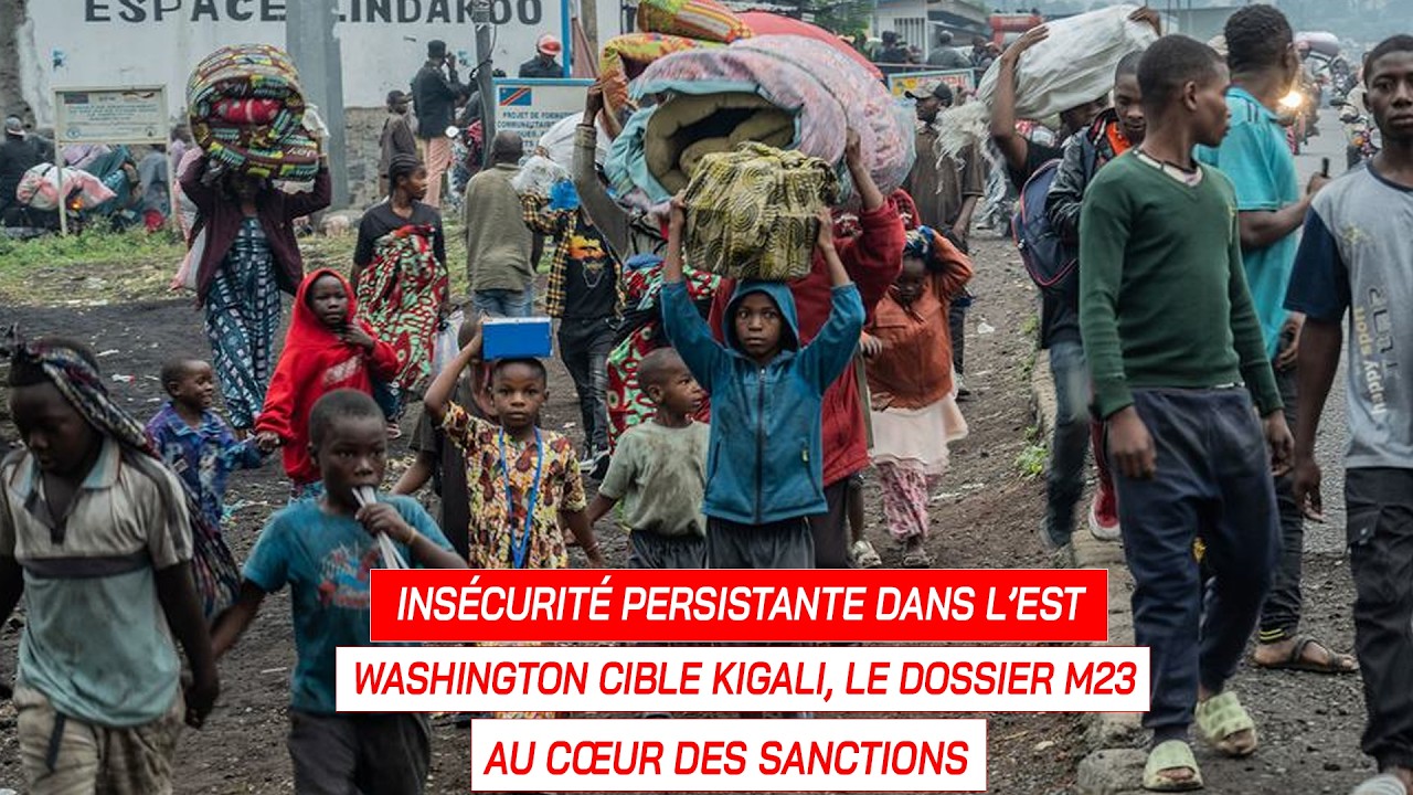 JT 13H: INSÉCURITÉ DANS L’EST: WASHINGTON SANCTIONNE KIGALI POUR SON SOUTIEN AU M23