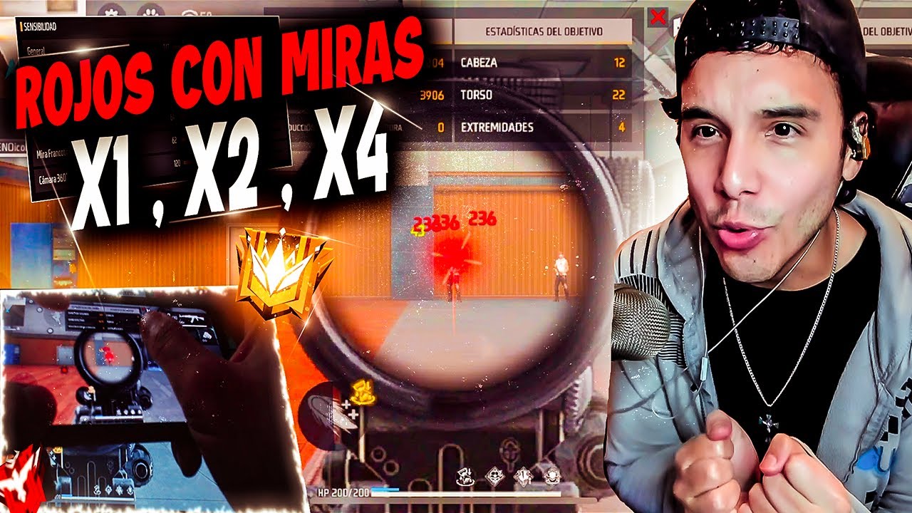 LA *MEJOR EXPLICACIÓN CON HANDCAM* PARA DAR ROJOS CON LA MIRA X1 - X2 - X4