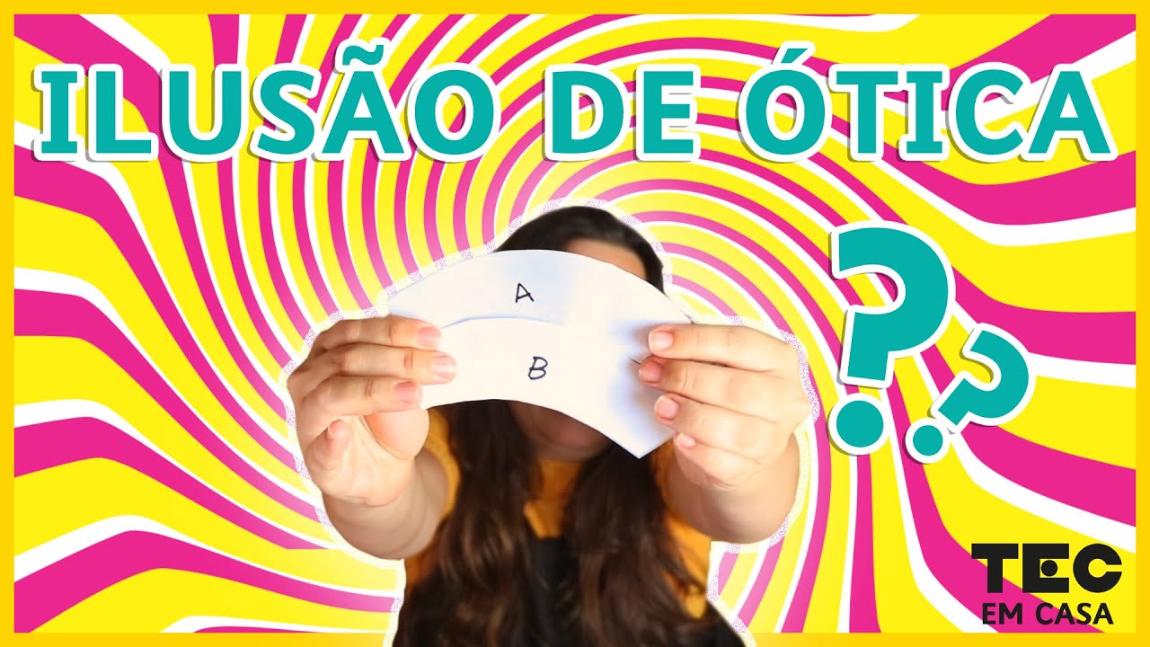 ILUSÃO DE ÓTICA | Aprenda a fazer uma ilusão de ótica utilizando uma folha de papel!