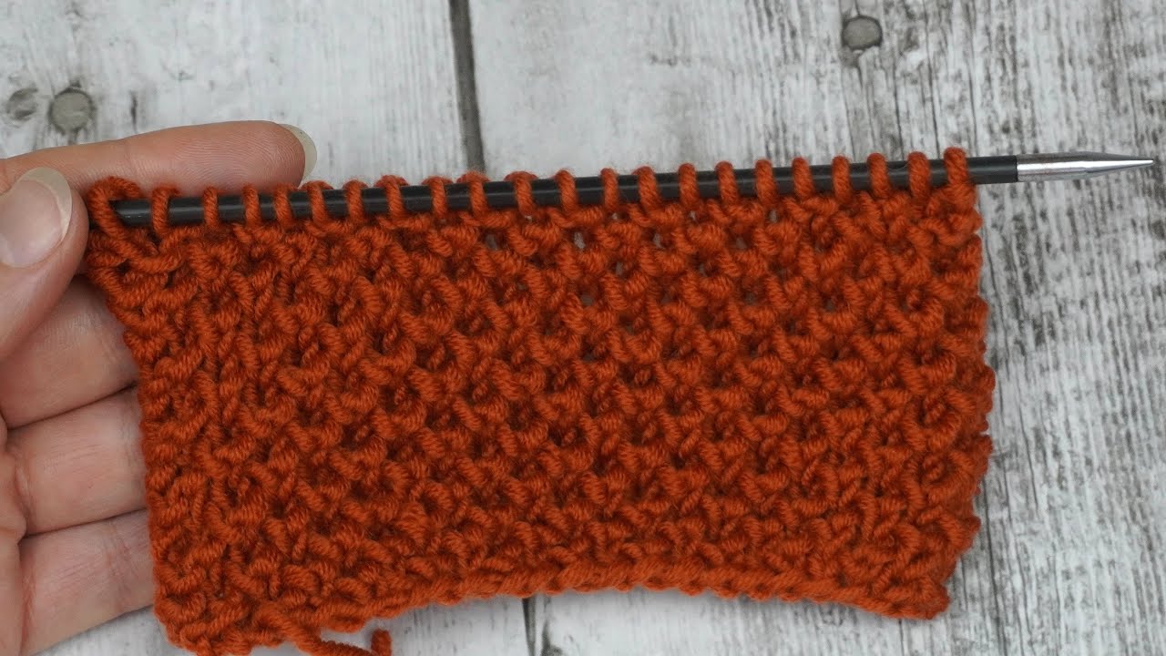 PUNTO NIDO DE ABEJA REALIZADO CON DOS AGUJAS