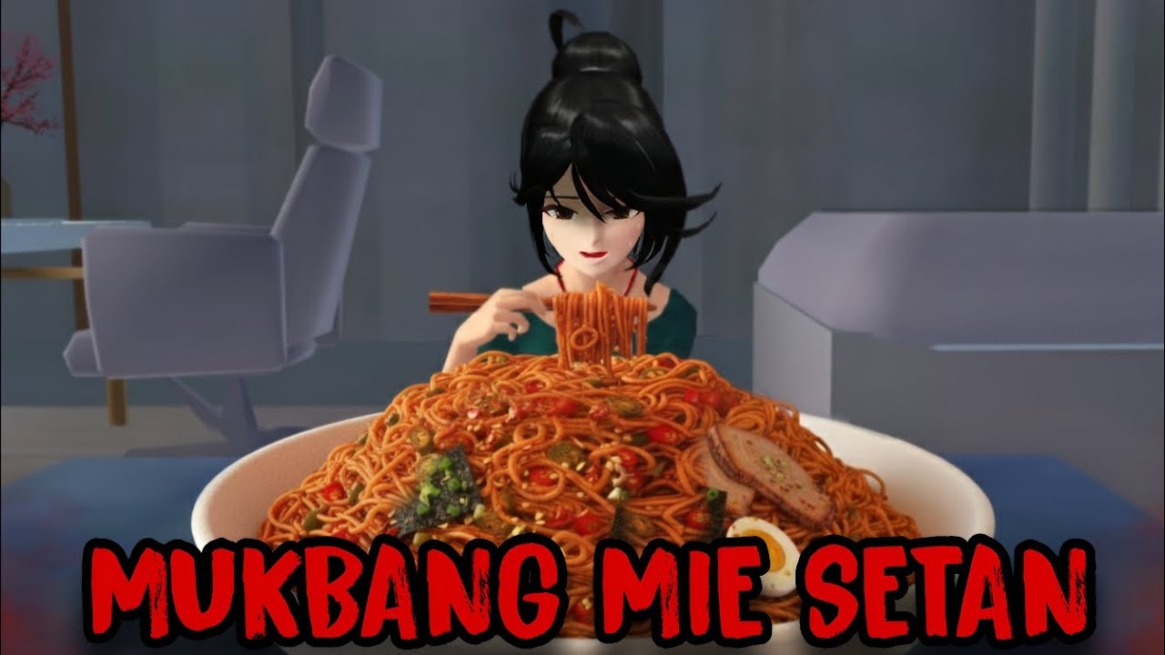 MUKBANG MIE SETAN || HORROR MOVIE SAKURA SCHOOL SIMULATOR