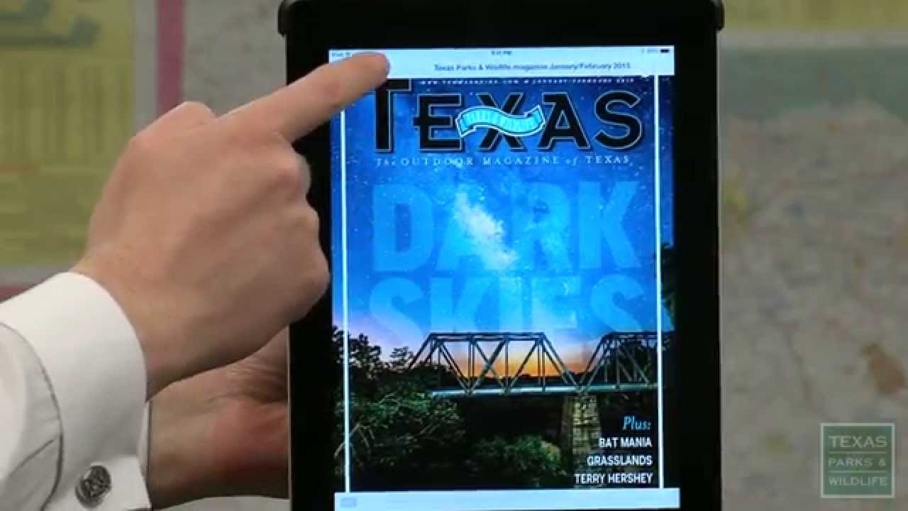The Texas Parks and Wildlife Magazine App for iPad and iPhone