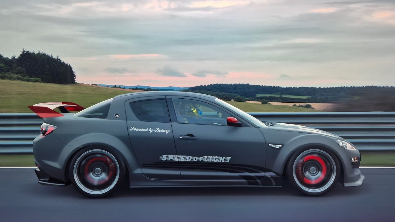 Mazda RX-8 / 1003 hp reaches a speed of 390 km/u on the Nordschleife !