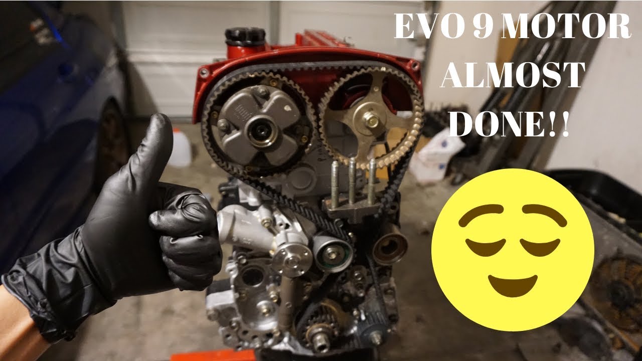 evo 9 head, cams,and timing install!!!  (lancer evolution 9)