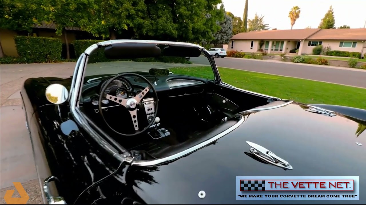 1959 Black Corvette, excellent condition, offered by www.thevettenet.com