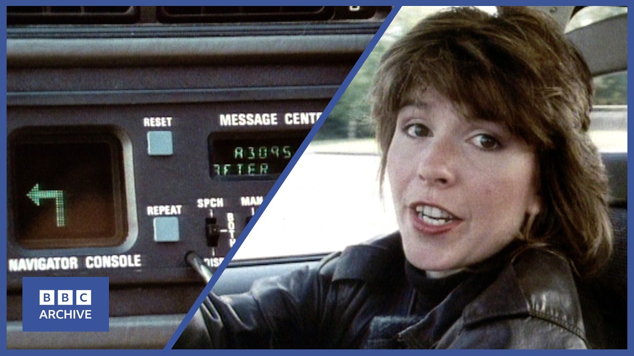 1986: Satellite Navigation for Cars of the Future | Tomorrow's World | Retro Tech | BBC Archive