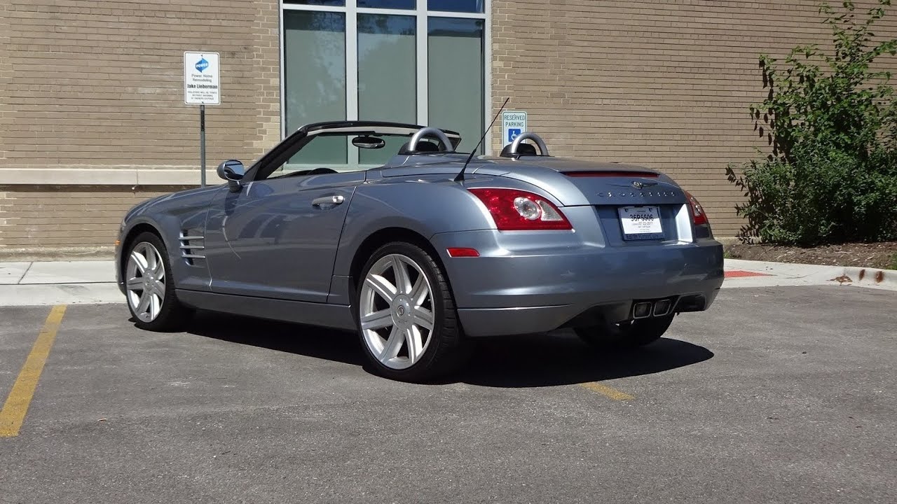 2007 Chrysler Crossfire Convertible in Silver Blue & Engine Sound on My Car Story with Lou Costabile