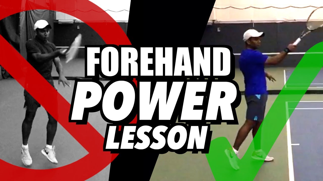 Forehand POWER Tennis Lesson - Kinetic Chain Technique like Federer