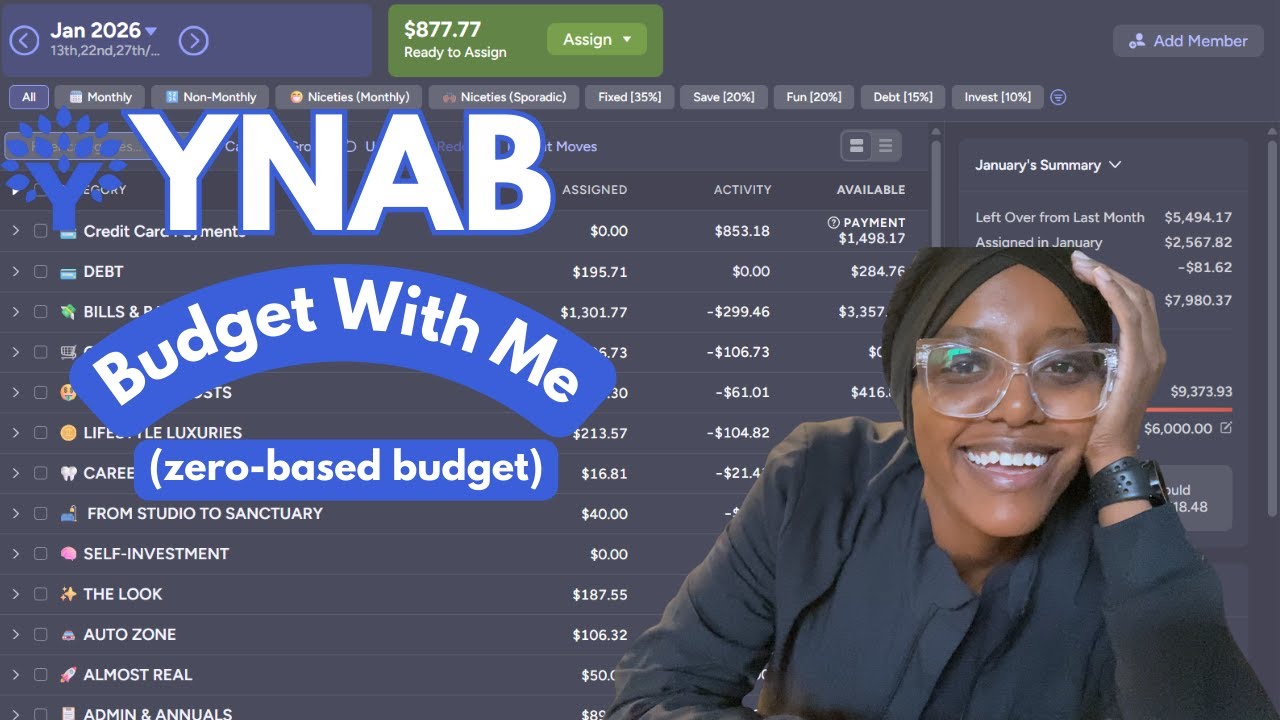 How I Budget My $877.77 Paycheck | YNAB With Me