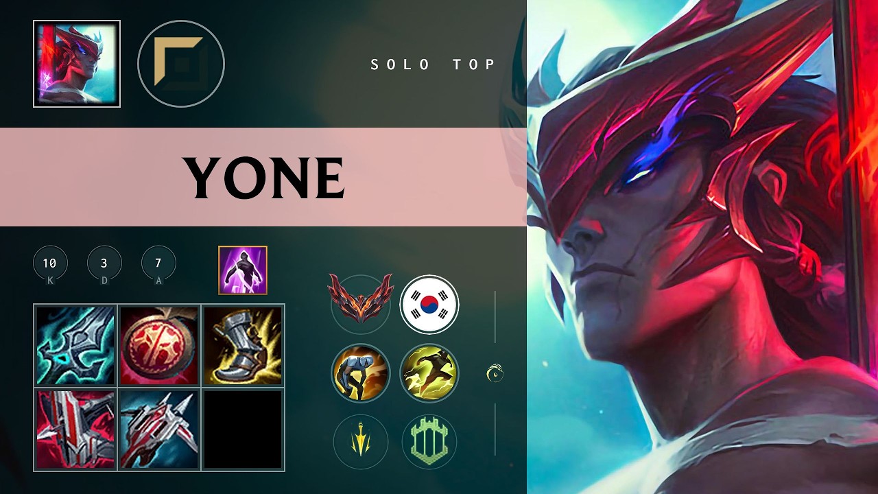 Yone Top vs Malphite - KR Grandmaster Patch 26.10