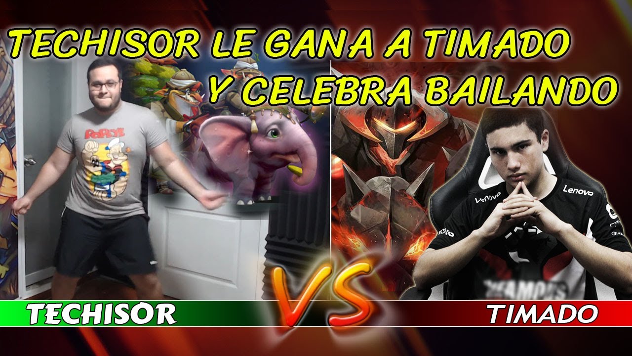 Techisor le gana a Timado (Chaos Knight) y celebra Bailando