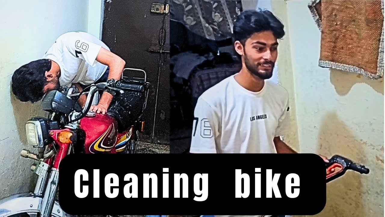 Cleaning bike 🏍 😥#foryou 