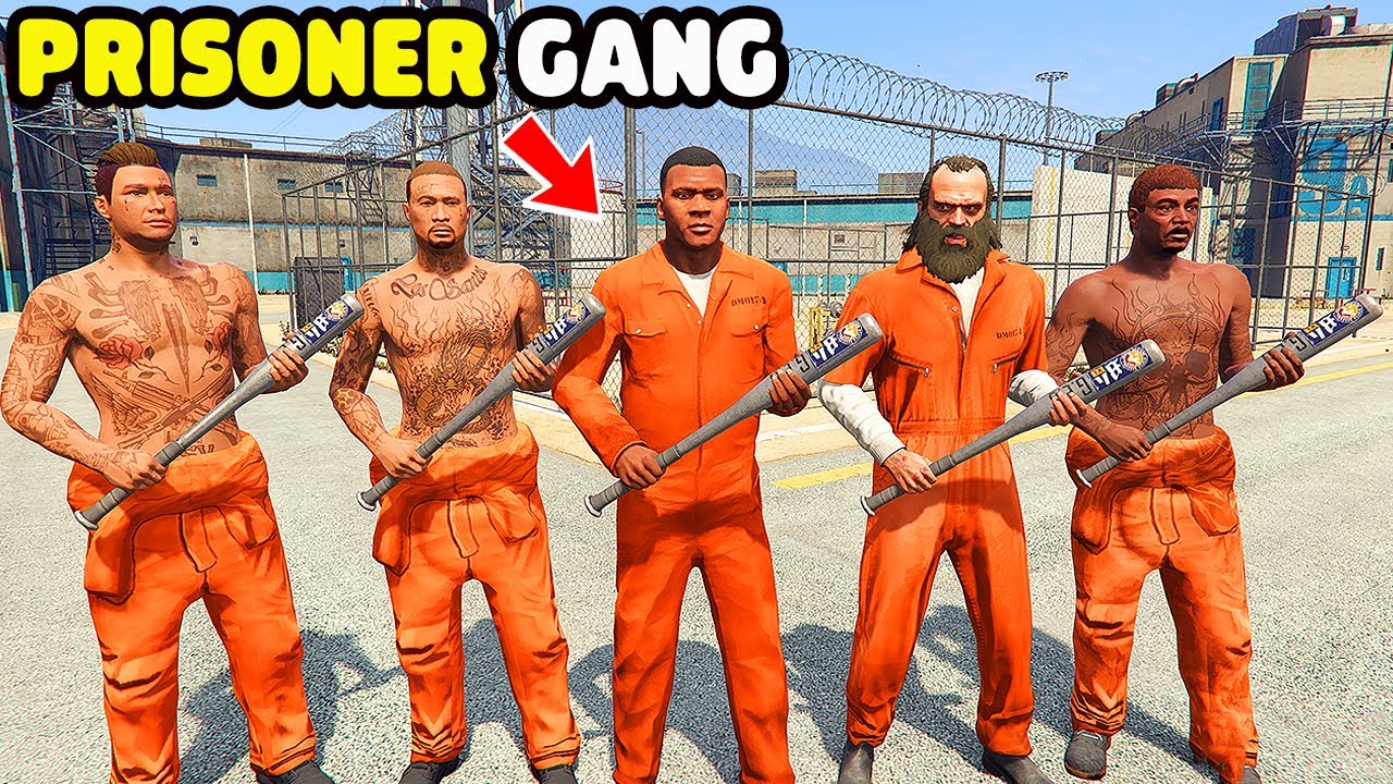 Franklin Become The Most Dangerous Prisoner Gang Boss in Prison In GTA 5 | SHINCHAN and CHOP