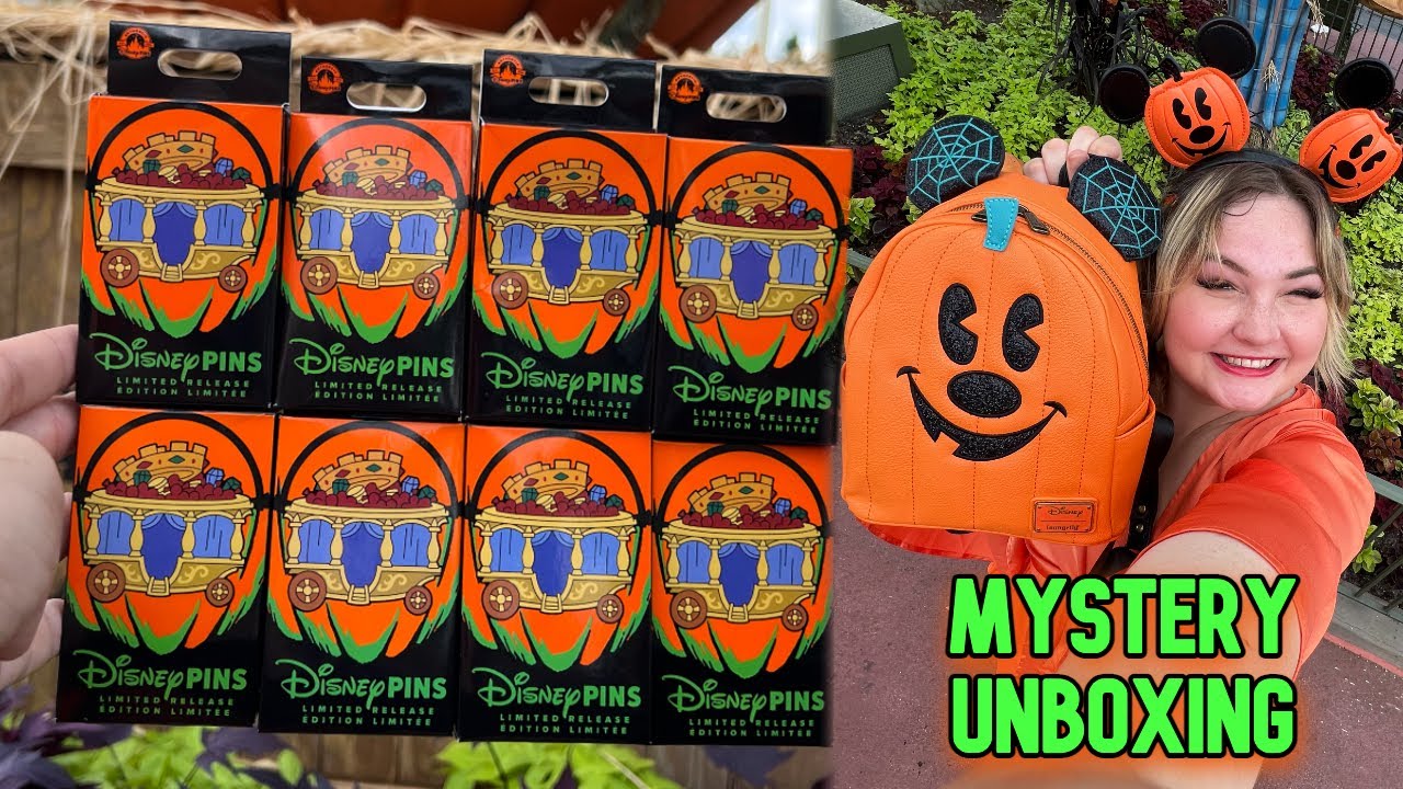 Распаковка значков Disney Mystery Stars от Halloween Stars + обмен значками в Magic Kingdom