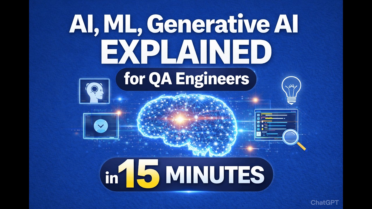 AI, ML, Generative AI Explained for QA Engineers in 15 Minutes