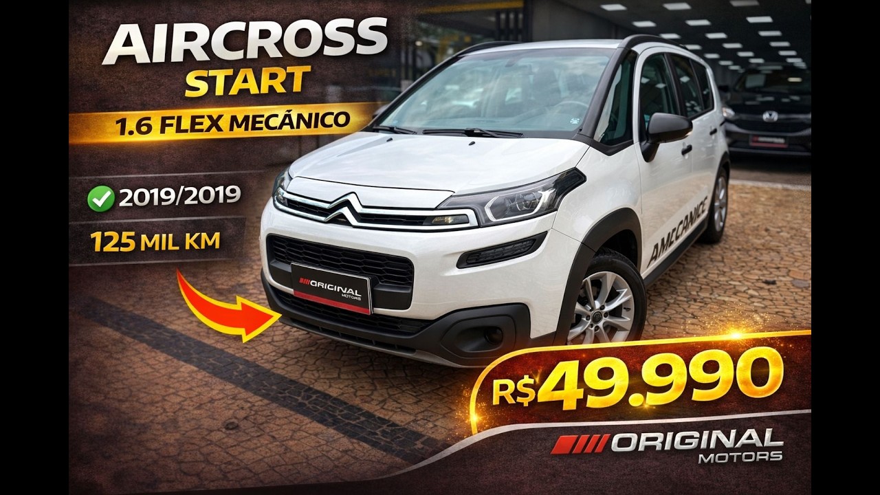 🚘 Citroen / AIRCROSS Start 1.6 Flex 16V 5p Mec. 📅 2019/2019 💰 Preço: R$ 49.990,00