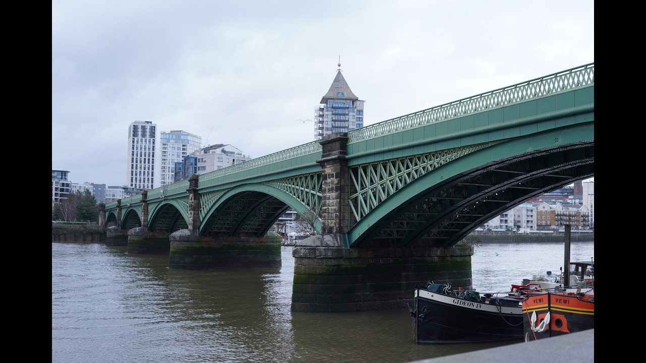 just a view from of a bridge in London