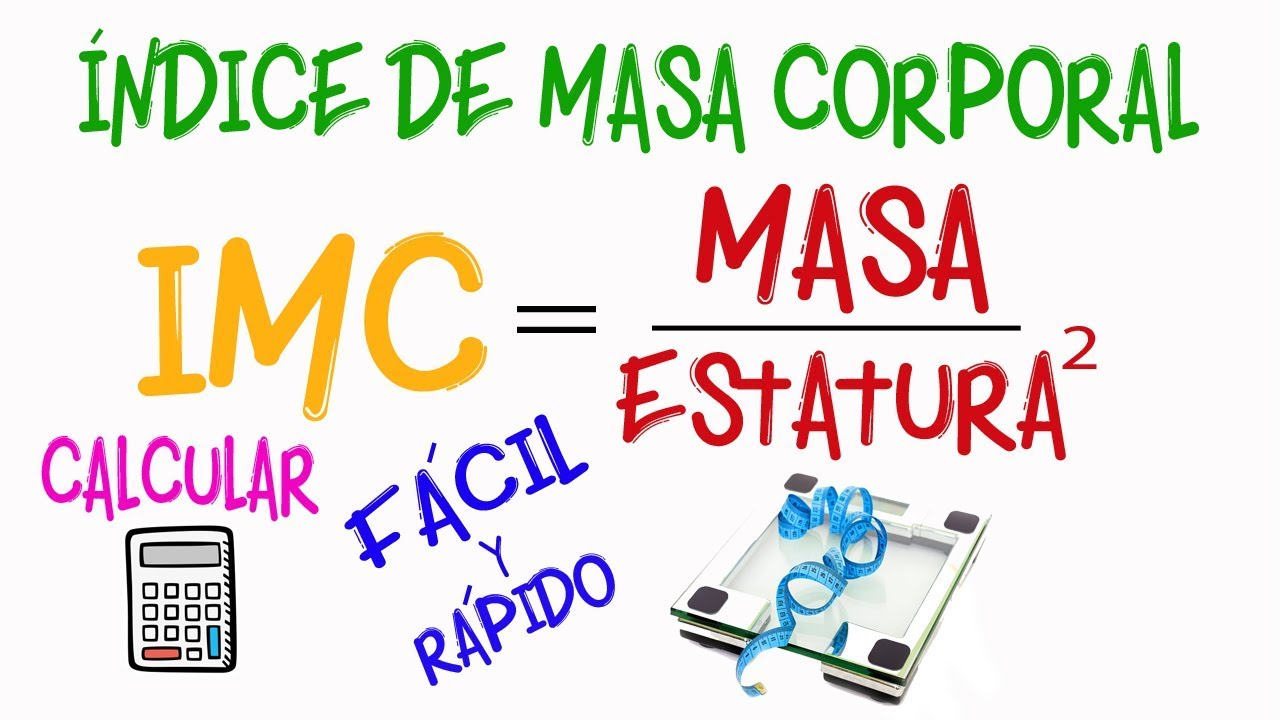 🍎 Calcular IMC o Índice de Masa Corporal  [Fácil y Rápido] | Biología | | Química |