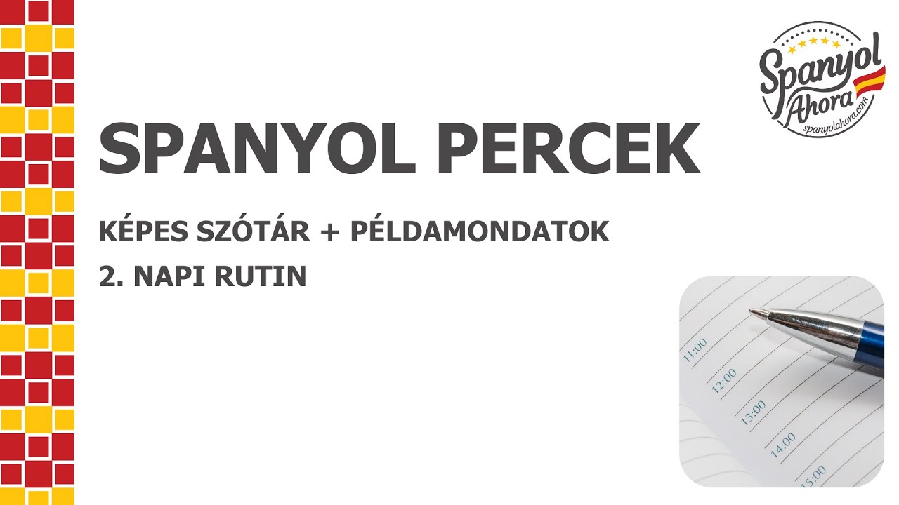 Expressz szókincsfejlesztés: napi rutin