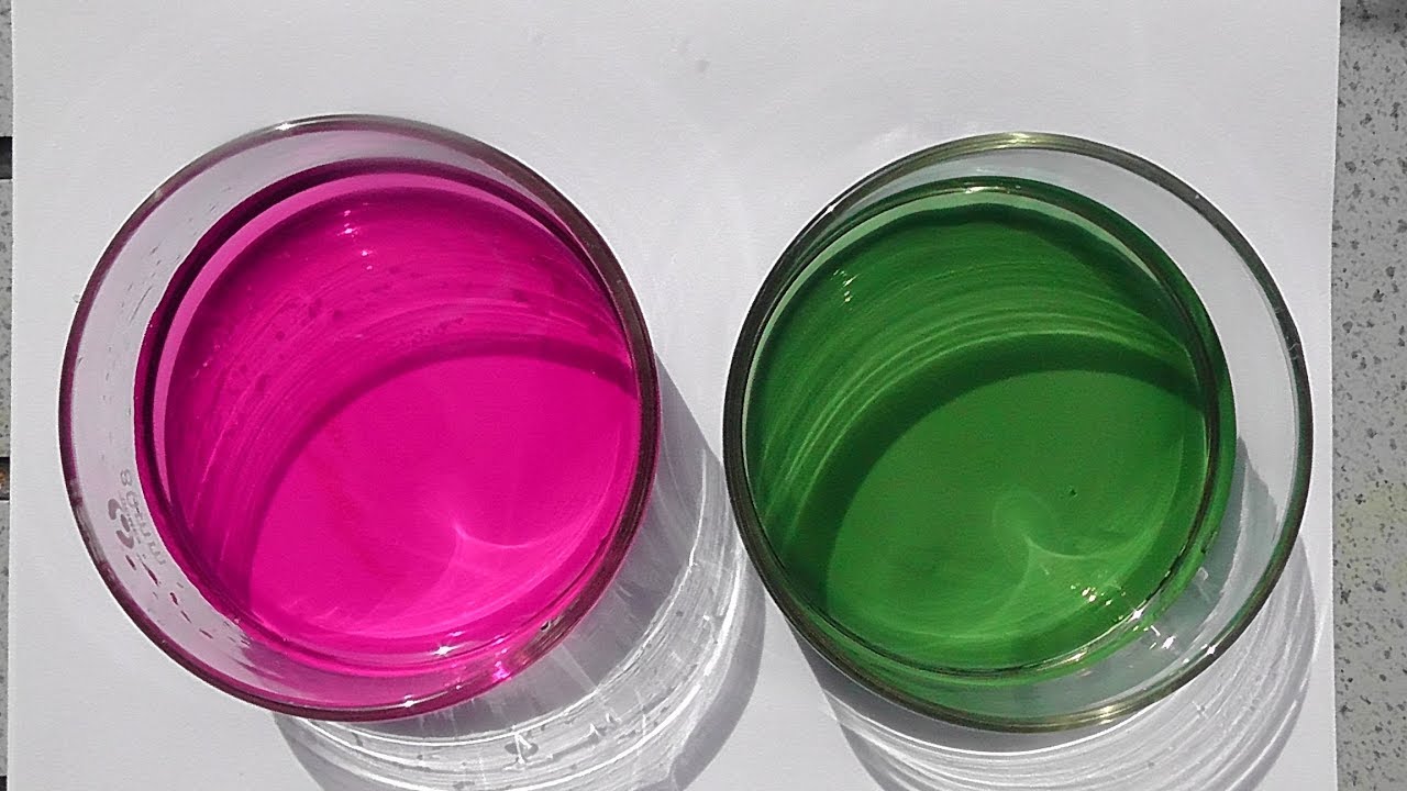 Pink to Green magical colour change simplified