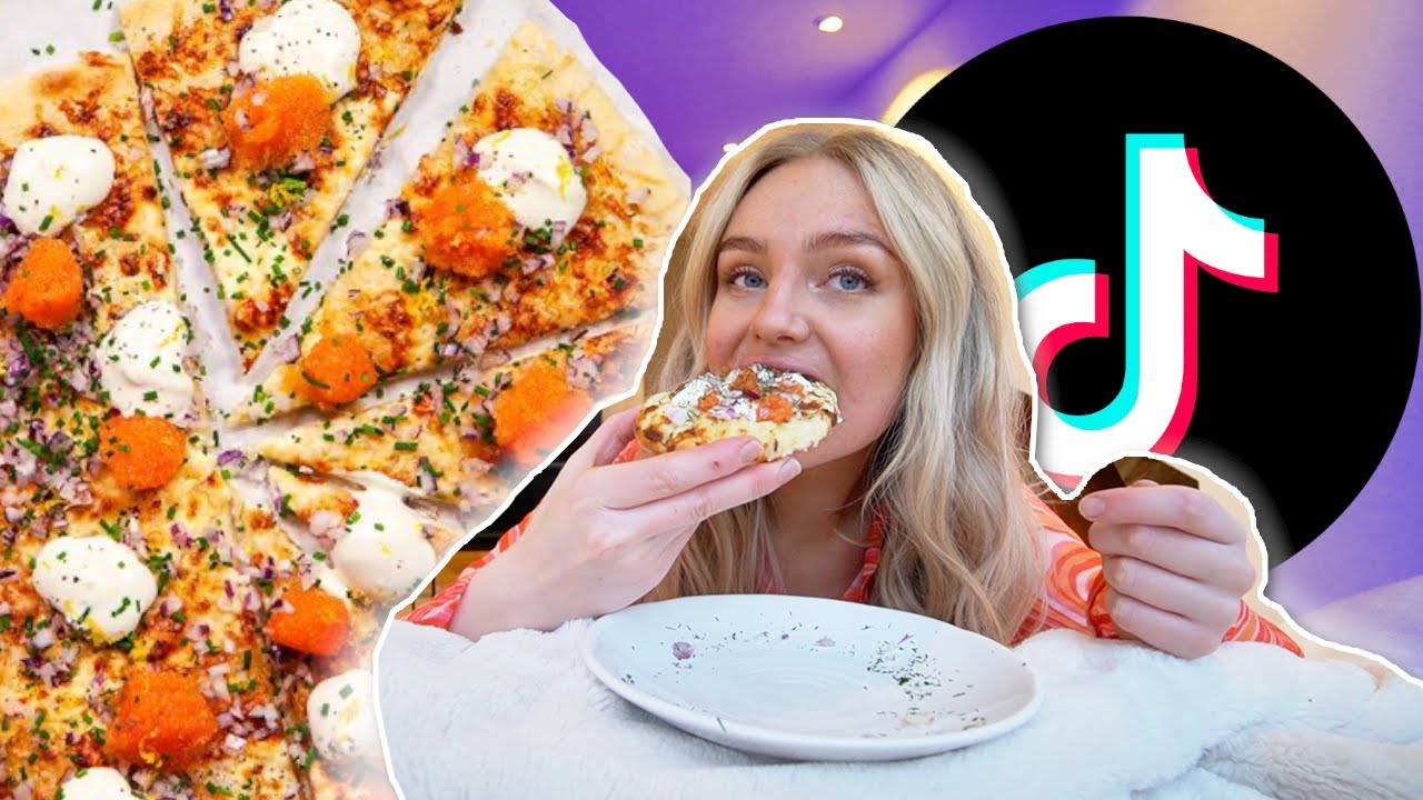 TESTAR RECEPT FRÅN TIKTOK (löjromspizza, krämiga nudlar mm)