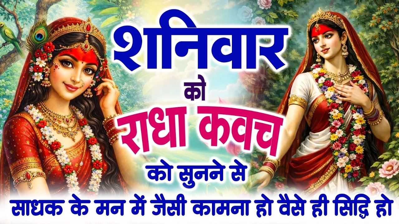 शनिवार को राधा कवच सुनने से साधक के मन में जैसी कामना हो वैसे ही सिद्धि हो जाती है~Radha Kavach