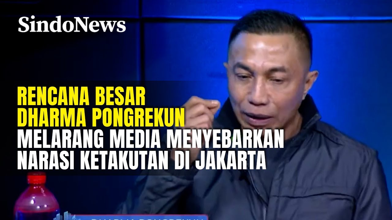 Rencana Besar Dharma Pongrekun Melarang Media Sebarkan Narasi Ketakutan di Jakarta | Sindo Trending
