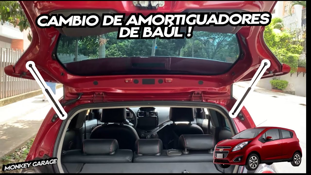 Cambio de amortiguadores de baúl Chevrolet Spark Gt
