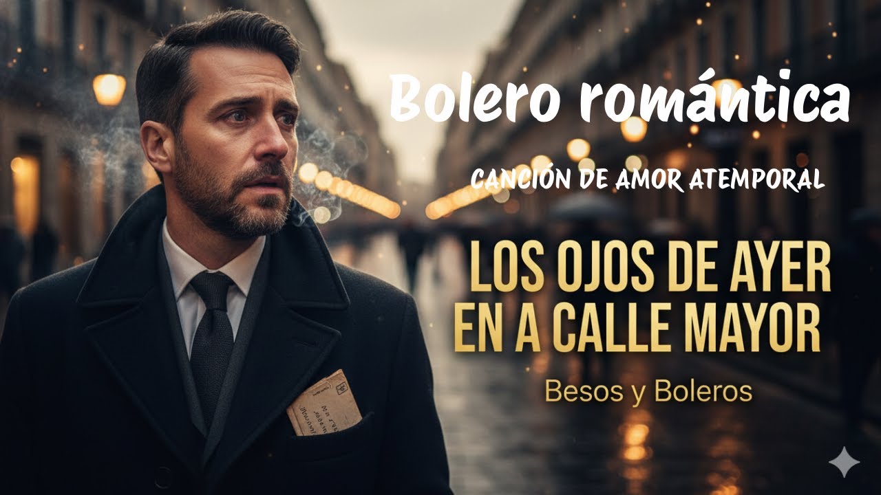 Los Ojos de Ayer en la Calle Mayor, Bolero Romántico, Letra, Besos y Boleros.