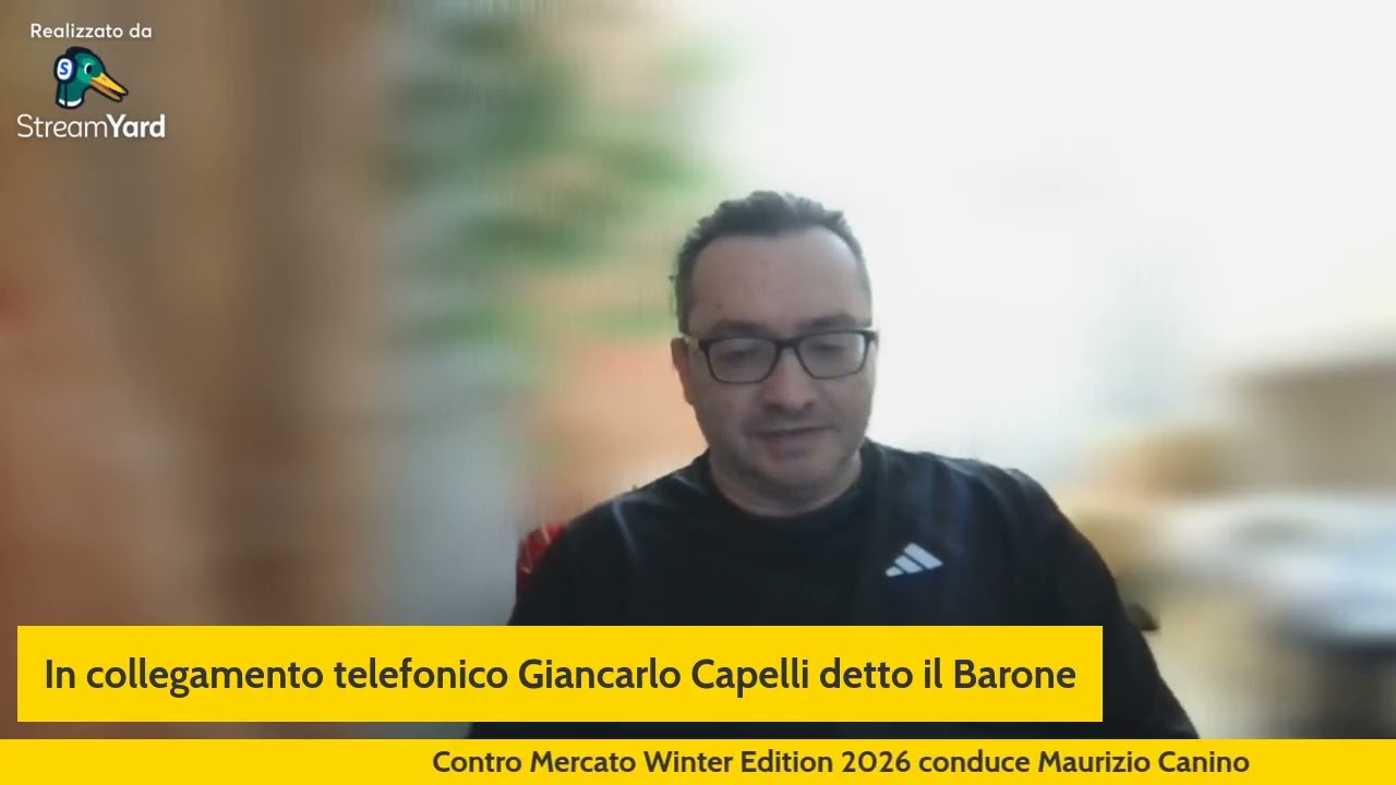 Contro Mercato Winter Edition con Maurizio Canino e Il Barone leader curva Sud Milan