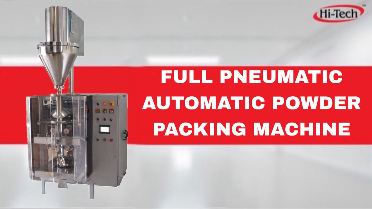 Full Pneumatic Automatic Powder Packing Machine | Hi-Tech Industries 