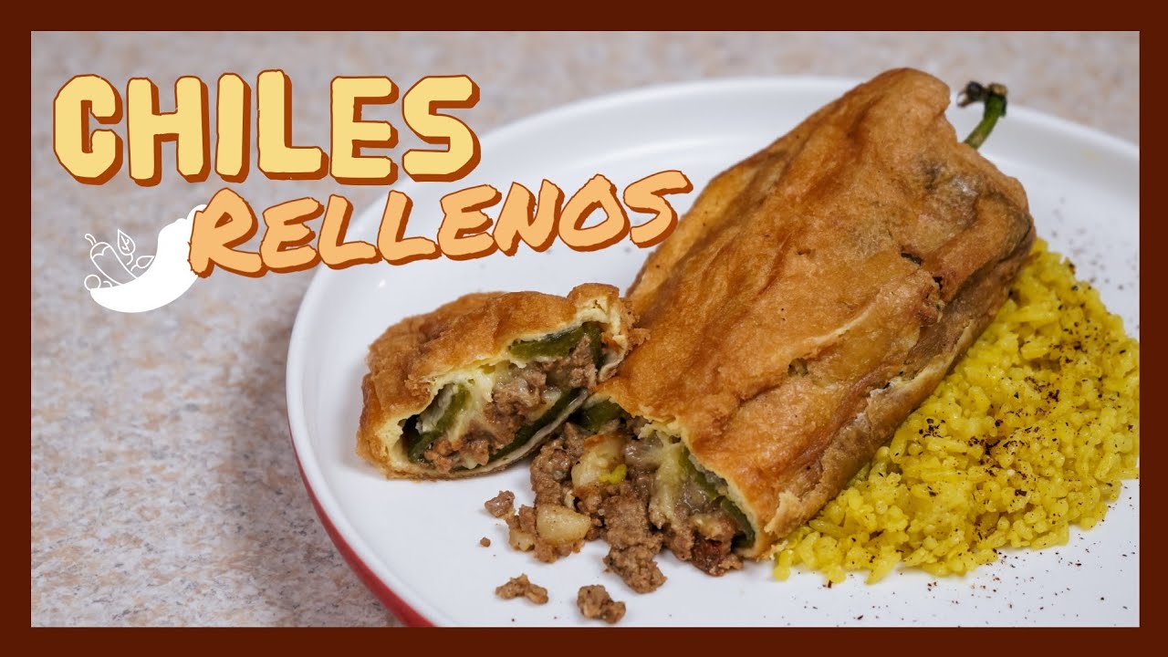 Chiles rellenos de CARNE MOLIDA