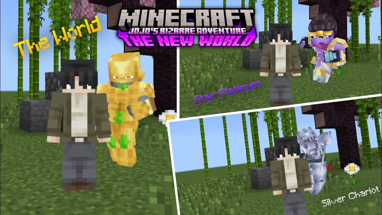 New Addon JOJO'S BIZARRE ADVENTURE In MCPE! - Jojo JoJo's Bizarre Adventure The New World Mcpe 1.21+