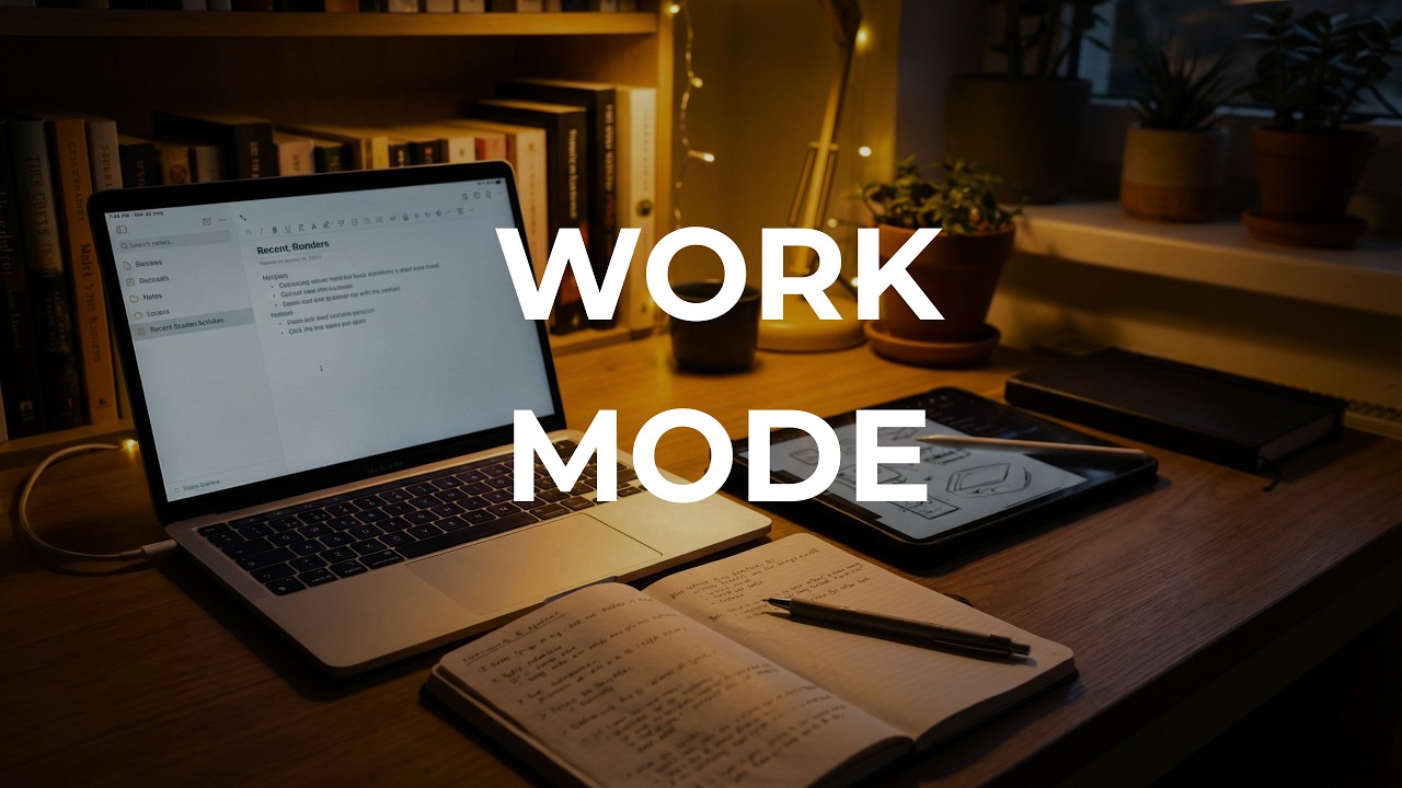 Deep Focus Session &mdash; Work Mode (2 Hours) | No Distractions, Productivity Music