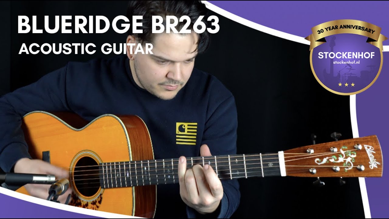 Blueridge BR263 - Solid Adirondack Spruce - Solid Rosewood - Acoustic Guitar (SOUND DEMO)