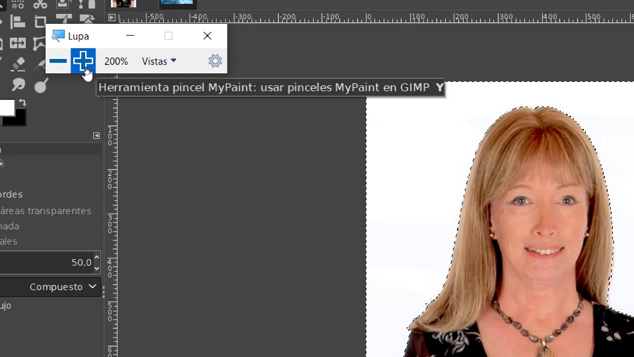 Varita mágica en GIMP v2 TIC ESO Bachillerato IES Monterroso
