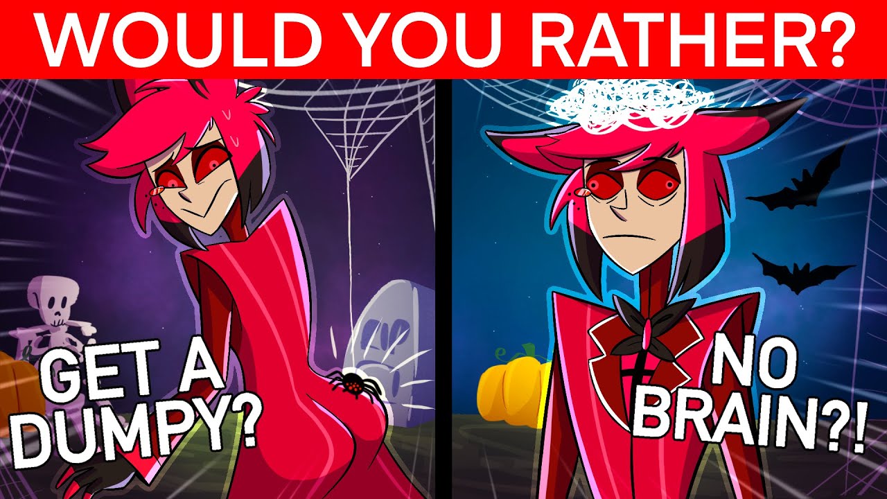 Alastor GETS FREAKY in Hazbin Hotel Would You Rather for HALLOWEEN!