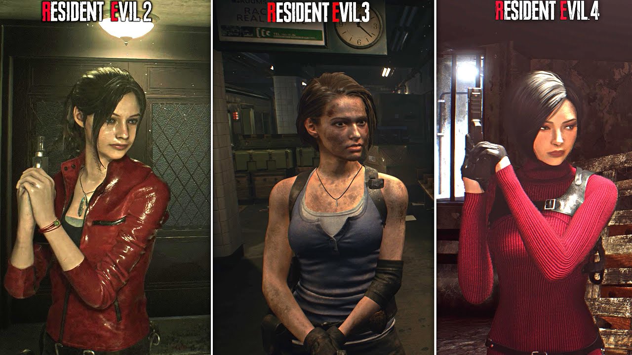 Resident Evil 2 Remake Vs Resident Evil 3 Remake  Vs Resident Evil 4 Remake  | Comparison