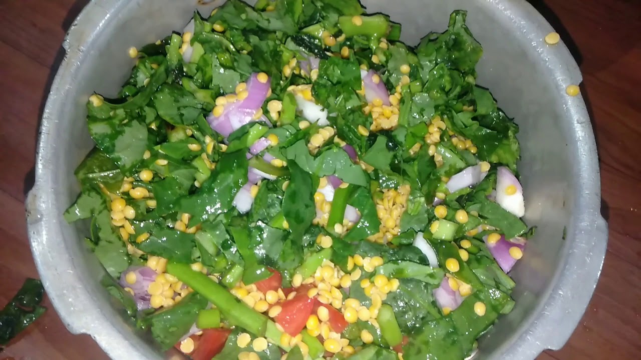Basale soppina recipe in kannada, basale sambar, basale curry, basale soppina huli