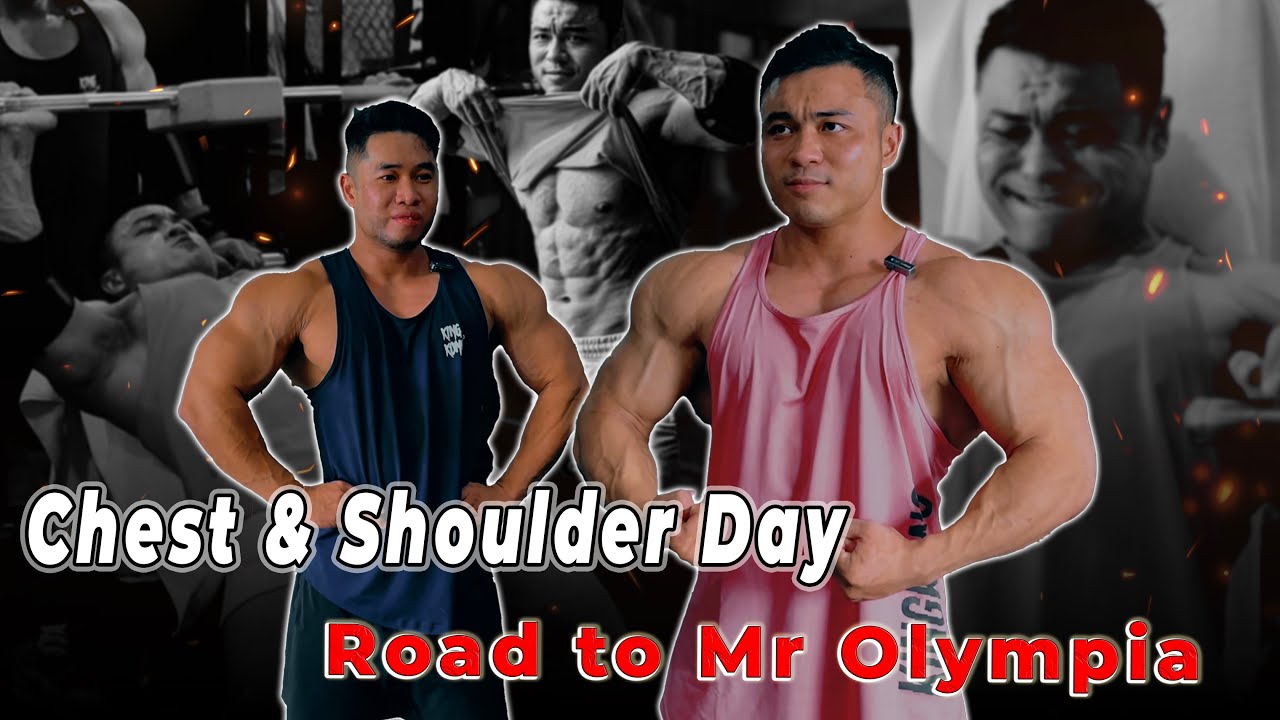 Chest & Shoulder Day || Road to Olympia