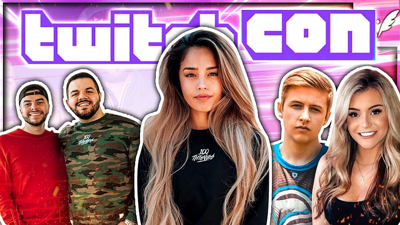 symfuhny tries mashed potatoes, 100t party, twitchcon - valkyrae vlog