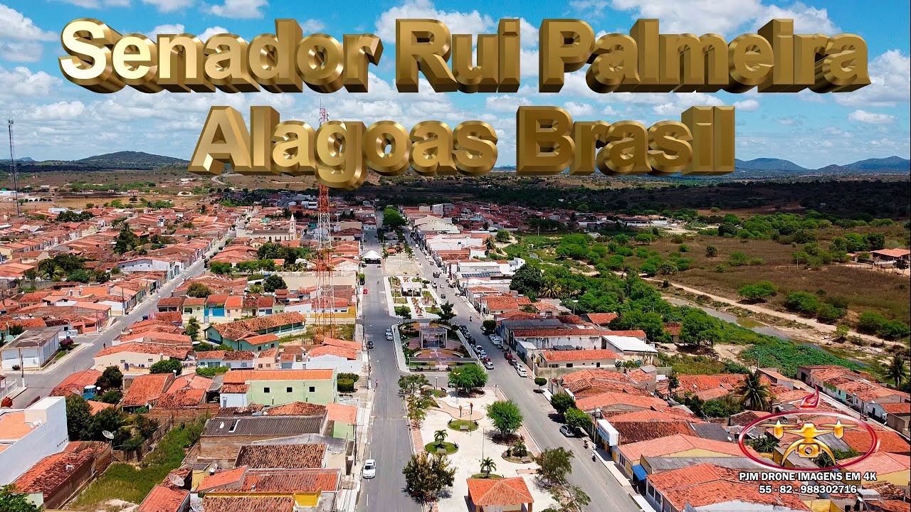 Senador Rui Palmeira - Alagoas Brasil - Visto de cima em 2.7K - Dji Mavic Mini