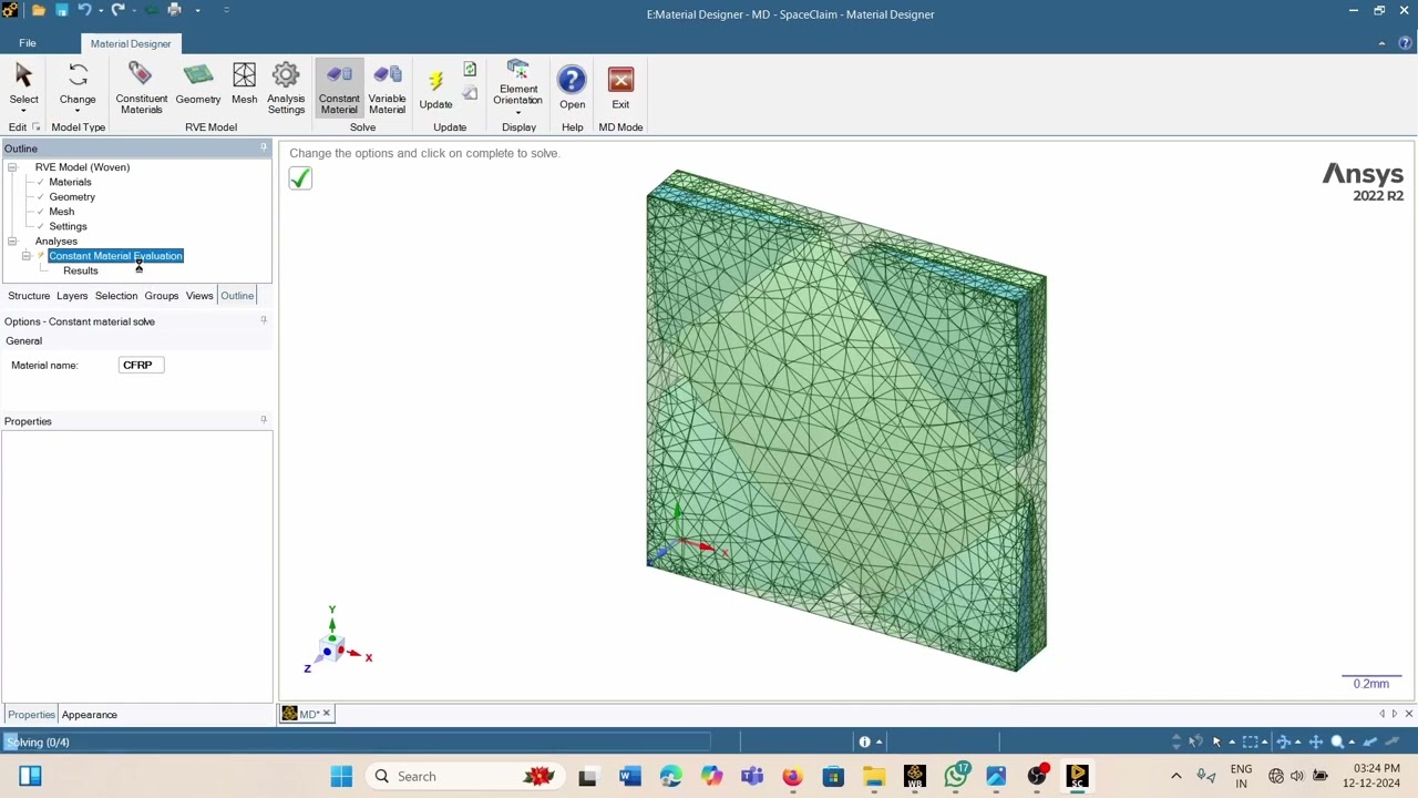 Beginner's Guide to ANSYS Material Designer: Create & Assign Composite Materials