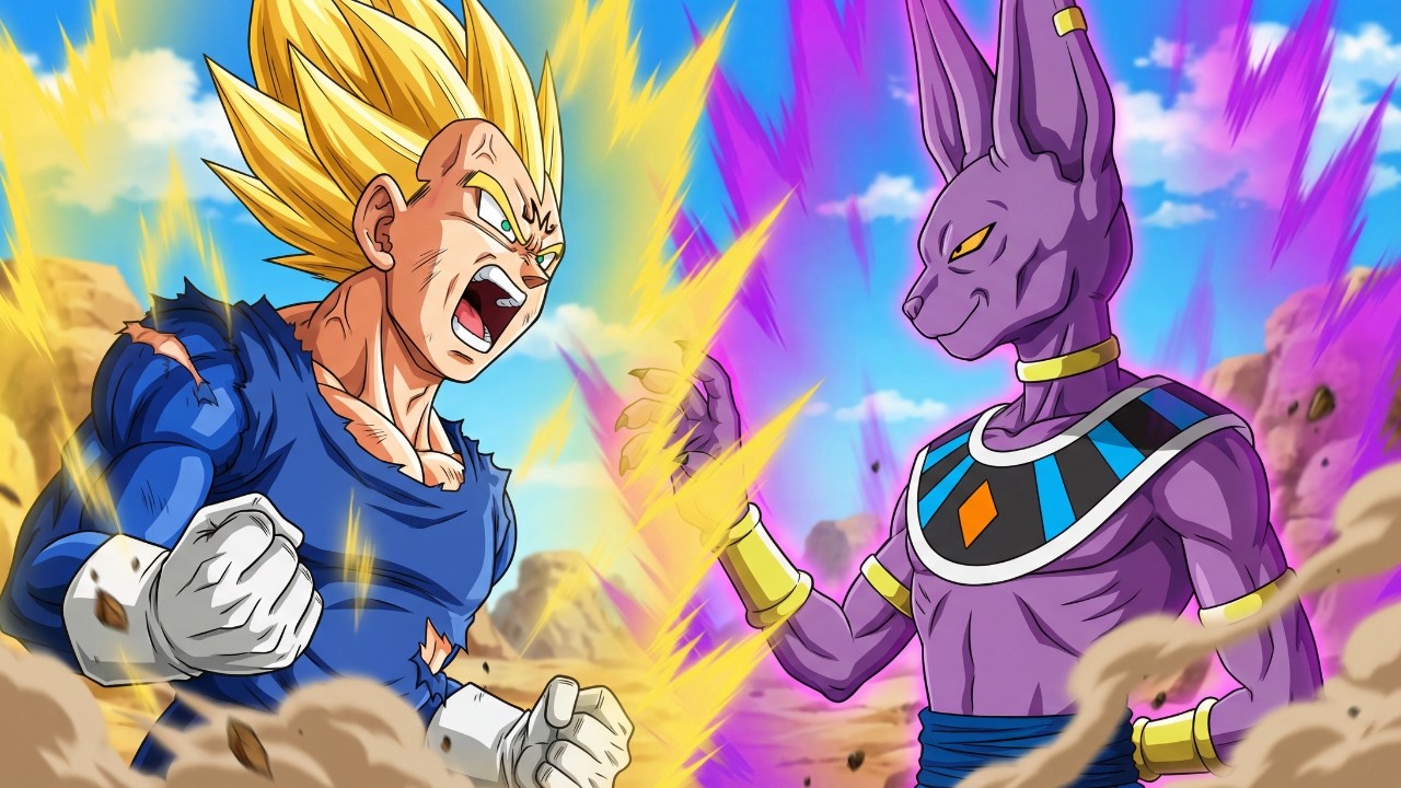 Não Mexa Com a Minha Bulma!!!!!! Vegeta se Enfurece e Ataca Bills