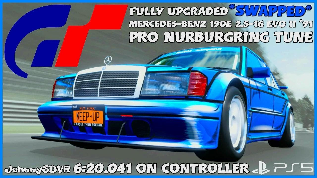 GT7 - SWAPPED Mercedes-Benz 190E '91 Pro Tune | Nurburgring Updated Setup | Gran Turismo 7 190E tune
