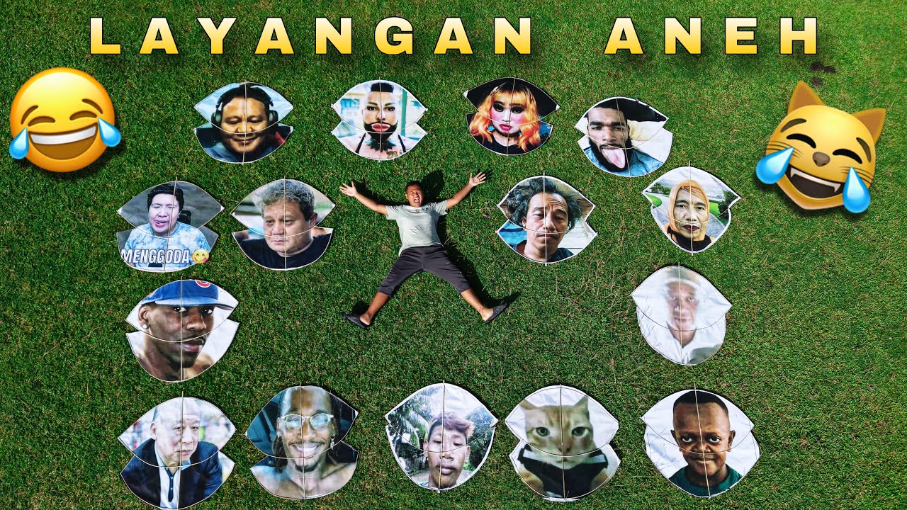Berburu layangan putus ketemu layang gambar aneh☠️😹