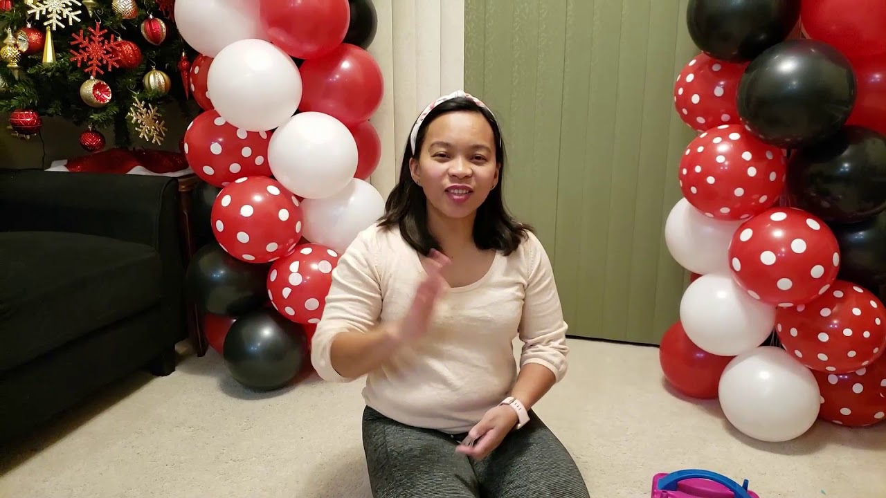 Minnie Mouse Balloon Decor Without Helium | How To | DIY Balloon Tutorial