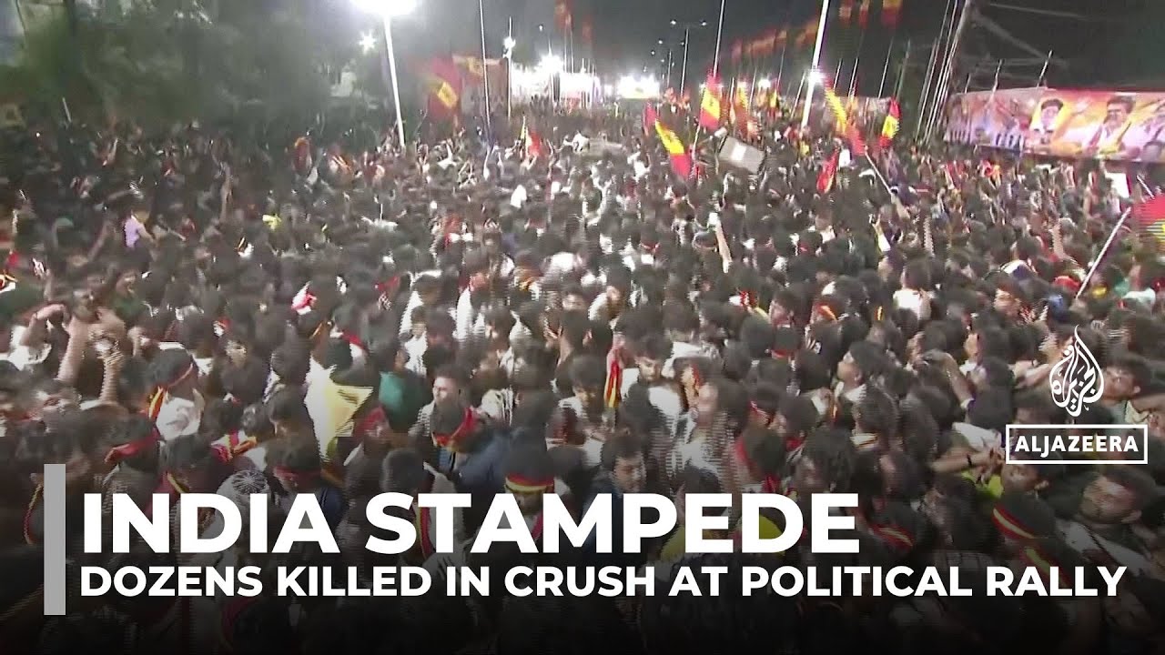 At least 39 killed in crowd crush at Indian actor-politician Vijay&rsquo;s rally